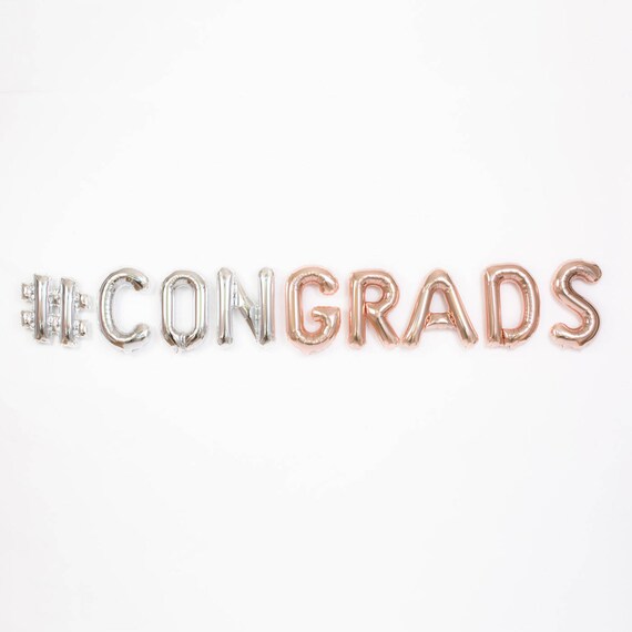 Congratulations Congrads Balloons Graduation Party Etsy