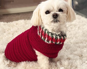 Dog Jumper DK Crochet Pattern-Written in English with UK Terms-PDF Download
