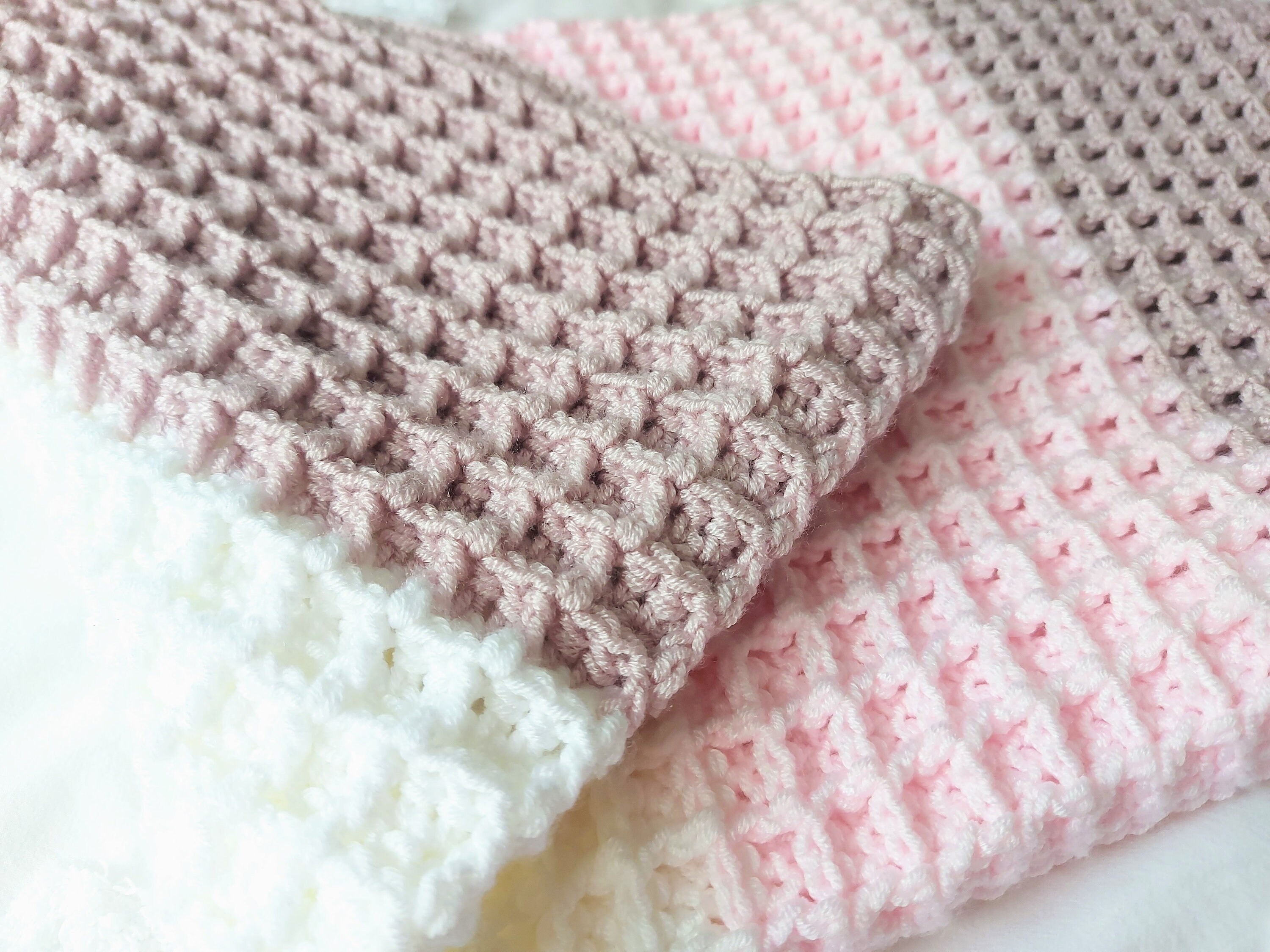 Easy Waffle Baby Blanket Crochet Patterneasy DK Pattern Without a