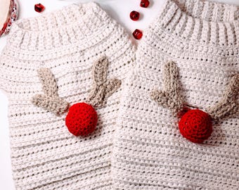 Crochet Dog Jumper Pattern, Aran Puppy Sweater PDF Download (Written in English UK Terms)
