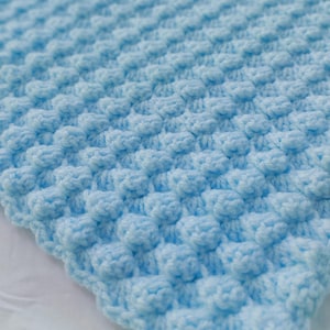 Baby Blanket Bobble Crochet Pattern: UK Terms (PDF Download)