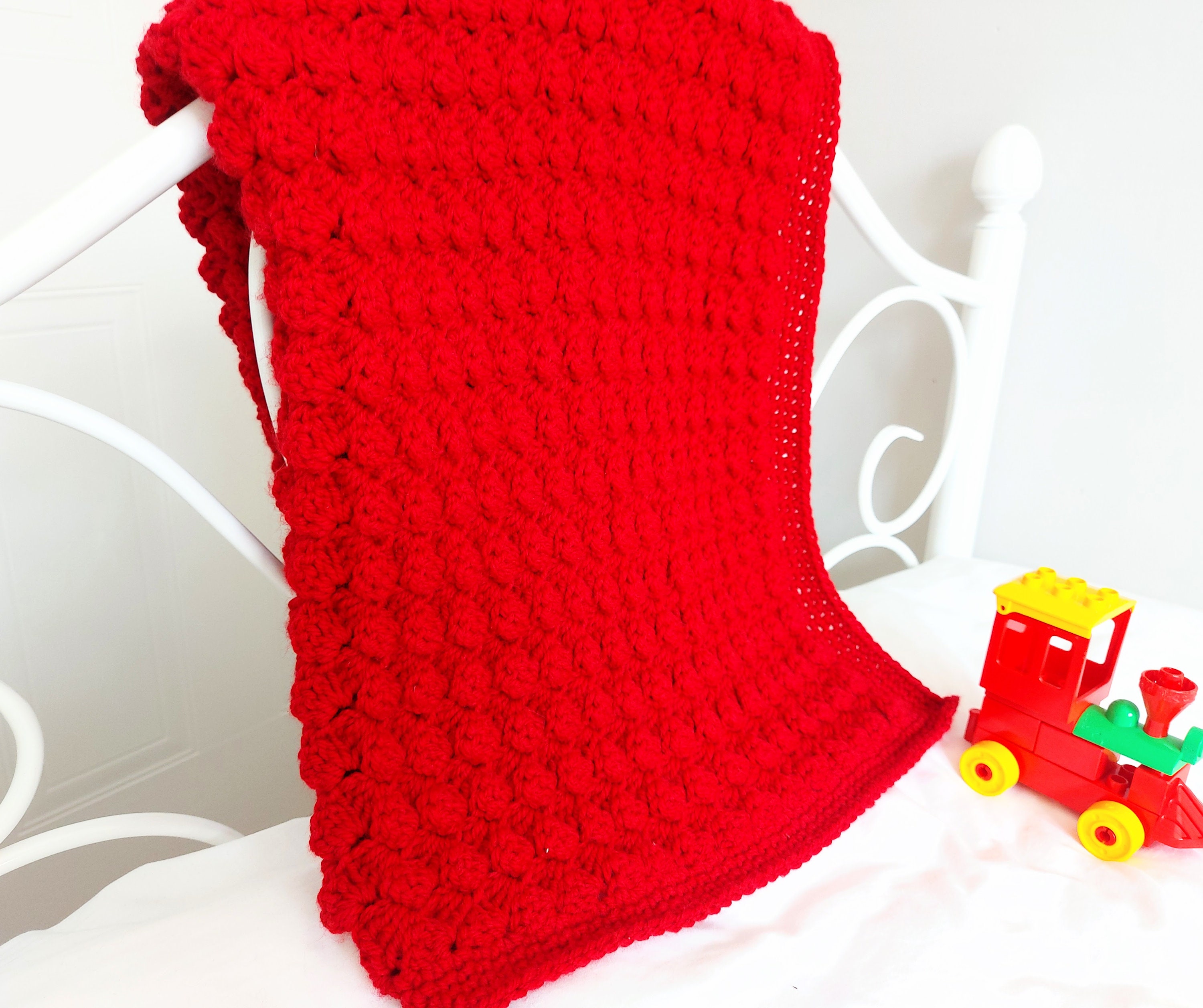 Aran Baby Blanket Crochet Pattern Aran for Boy or Girlpdf Instant