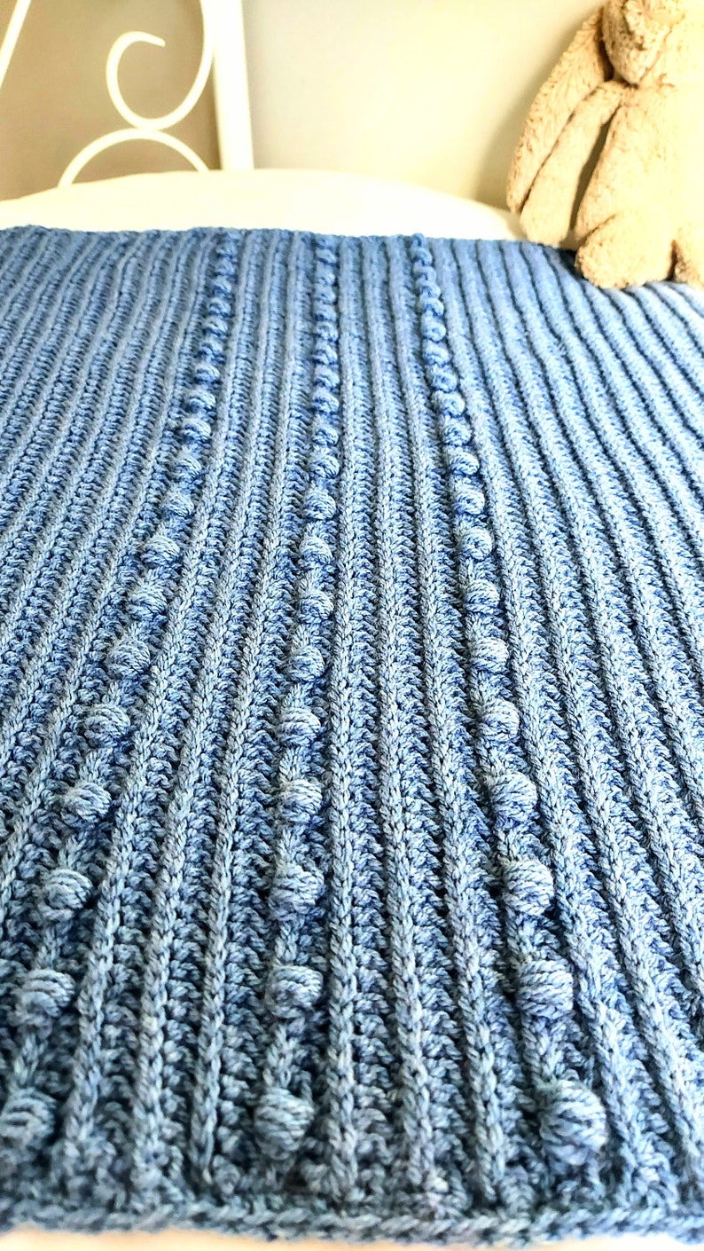 Aran Baby Blanket Crochet Pattern for Boy or Girlbaby Blanket Crochet