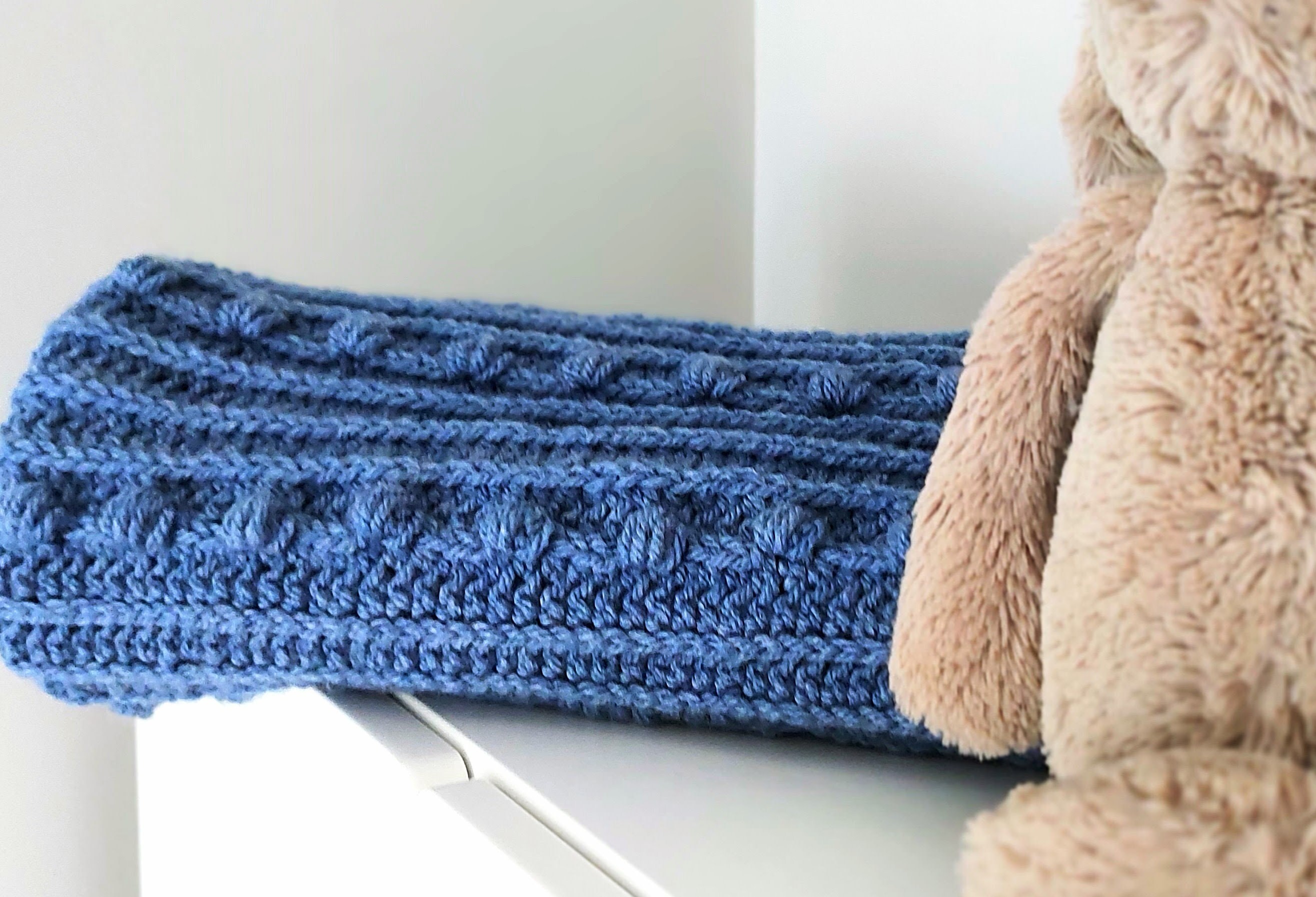 Easy Aran Baby Blanket Crochet Patternbobble Blanket for Girl Boypdf