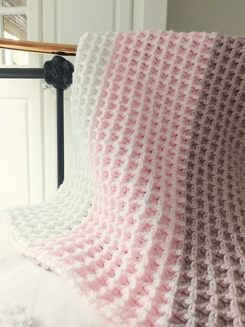 Easy Waffle Baby Blanket Crochet Patterneasy DK Pattern Without a