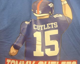 Camiseta unissex de algodão, moletom gola redonda, New York Giants, Tommy Cutlets, DeVito