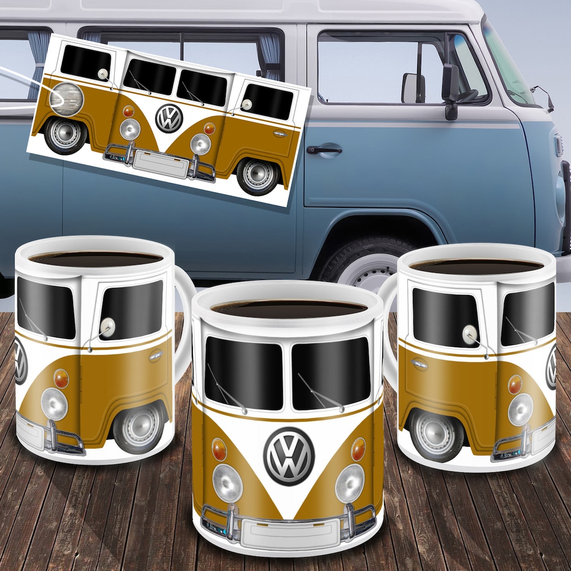 VW KOMBI Coffee Mug 11oz or 15oz Ceramic Coffee Mug Etsy