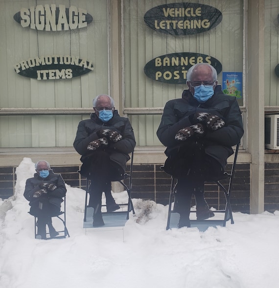 Mittens Bernie Sander Jacket Bernie Sanders Sitting Meme