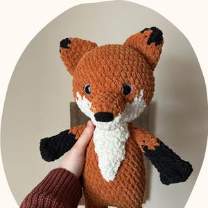 Crochet Fox Pattern: Red Pup the Fox / Amigurumi Fox Pattern / Woodland Animal Pattern / Crochet Pattern / Fox Plushie