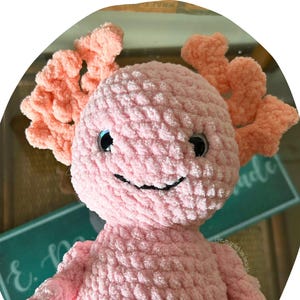 Crochet Axolotl Pattern: Aloysius the Axolotl / LOW SEW / Amigurumi / Crochet Pattern / Axolotl Pattern / Axolotl Plush