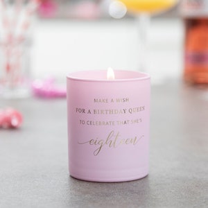 18th Birthday Candle, Birthday Gift Idea, Candle, Scented Candles, Eighteen, Birthday Queen