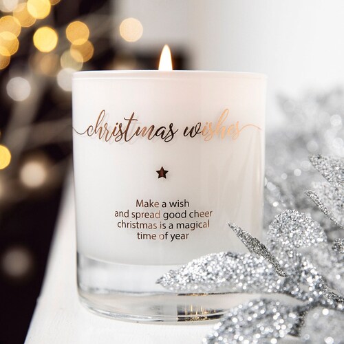 New Year Candle Christmas Gift Idea Make A Wish Scented Etsy