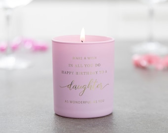 Daughter Birthday Candle, Birthday Gift Idea, Candle, Scented Candles