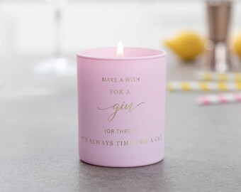 Gin Birthday Candle, Birthday Gift Idea, Candle, Scented Candles, Cocktail