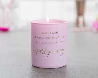 Party Away Birthday Candle, Birthday Gift Idea, Candle, Scented Candles, Cocktail