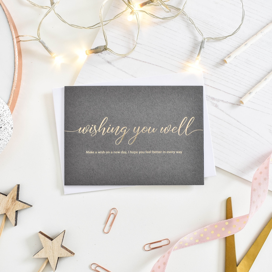 Get Well Soon Card, Thinking of You Card, Illness Card, Recovery Card ...