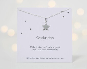 Graduation Star Necklace, Graduation Gift For Her, College Leaver Gift, Graduate Gift, Class Of 2020, Graduate Of 2020, Make A Wish Necklace
