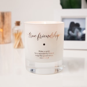 Friend Candle , True Friendship Scented Candle, Best Friend Candle Gift, Birthday Gift For Friend, Christmas Gift Friend, Bff, Best Friends image 3