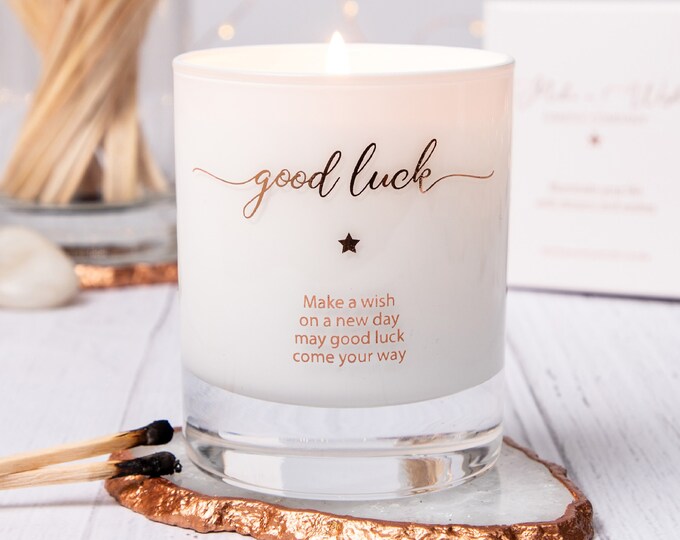 Good Luck Candle Good Luck Gift Idea Good Luck Exams Best Etsy