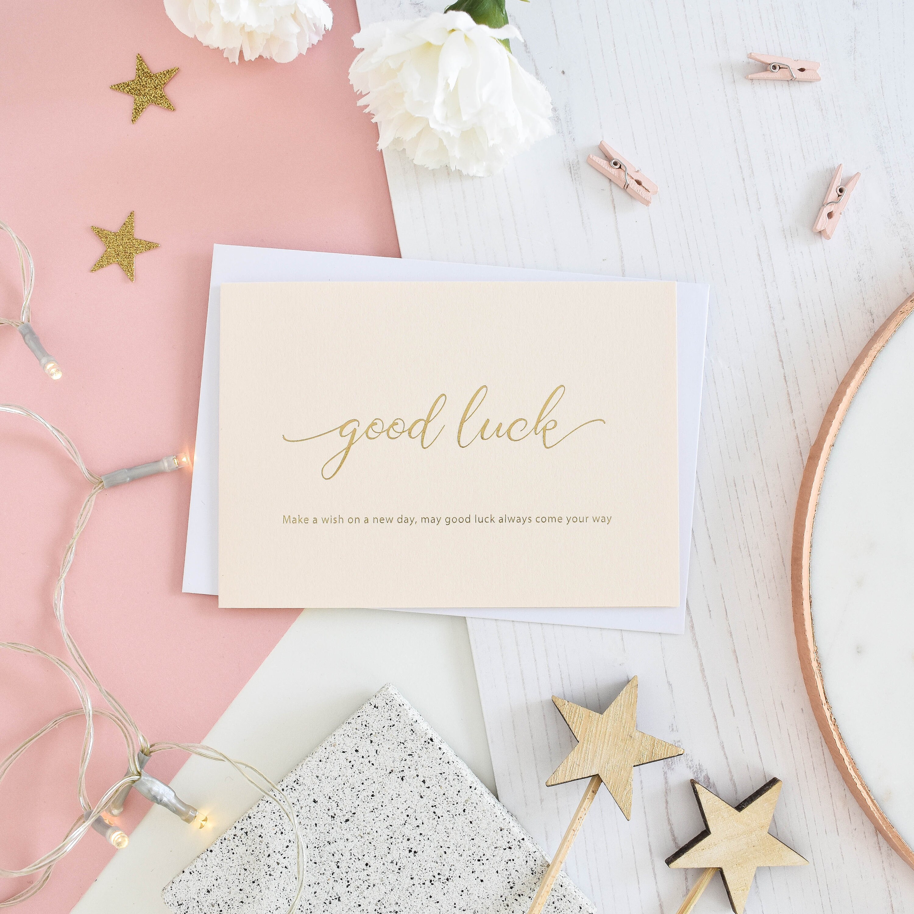 Good Luck Card New Job Card Greeting Card Sentimental Etsy UK
