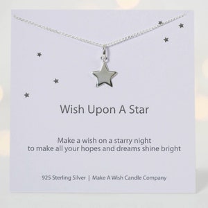 Wish Upon A Star Necklace, Birthday Gift For Friend, Star Friendship Necklace, Tiny Star Necklace, Dainty Necklace, Make A Wish Jewellery