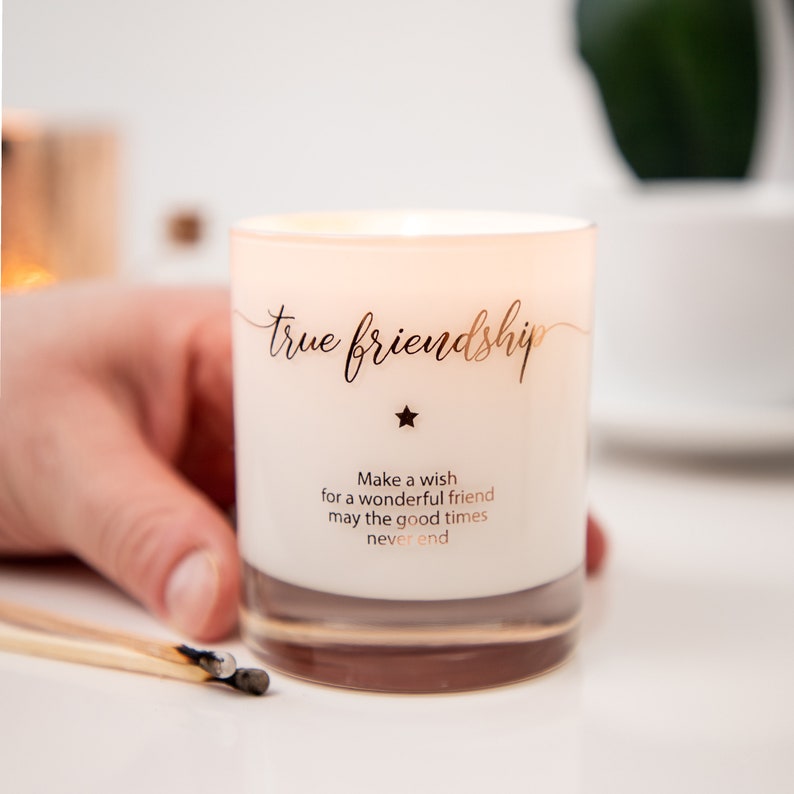 Friend Candle , True Friendship Scented Candle, Best Friend Candle Gift, Birthday Gift For Friend, Christmas Gift Friend, Bff, Best Friends image 2