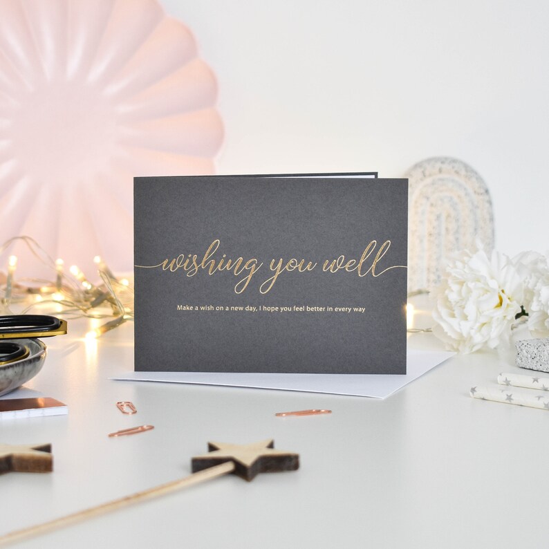 Get Well Soon Card, Thinking of You Card, Illness Card, Recovery Card ...