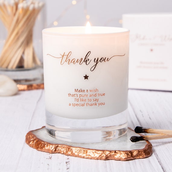 Scented candles for wedding deals