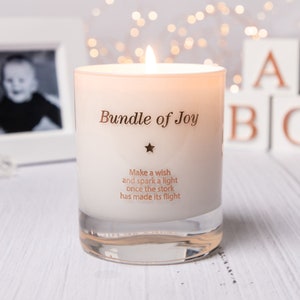 Bundle of Joy Candle, New Baby Gifts, Baby Shower Gift, Baby Girl Gift, Mum To Be Gift, Maternity Gift, Pregnancy Gift, New Parents image 1