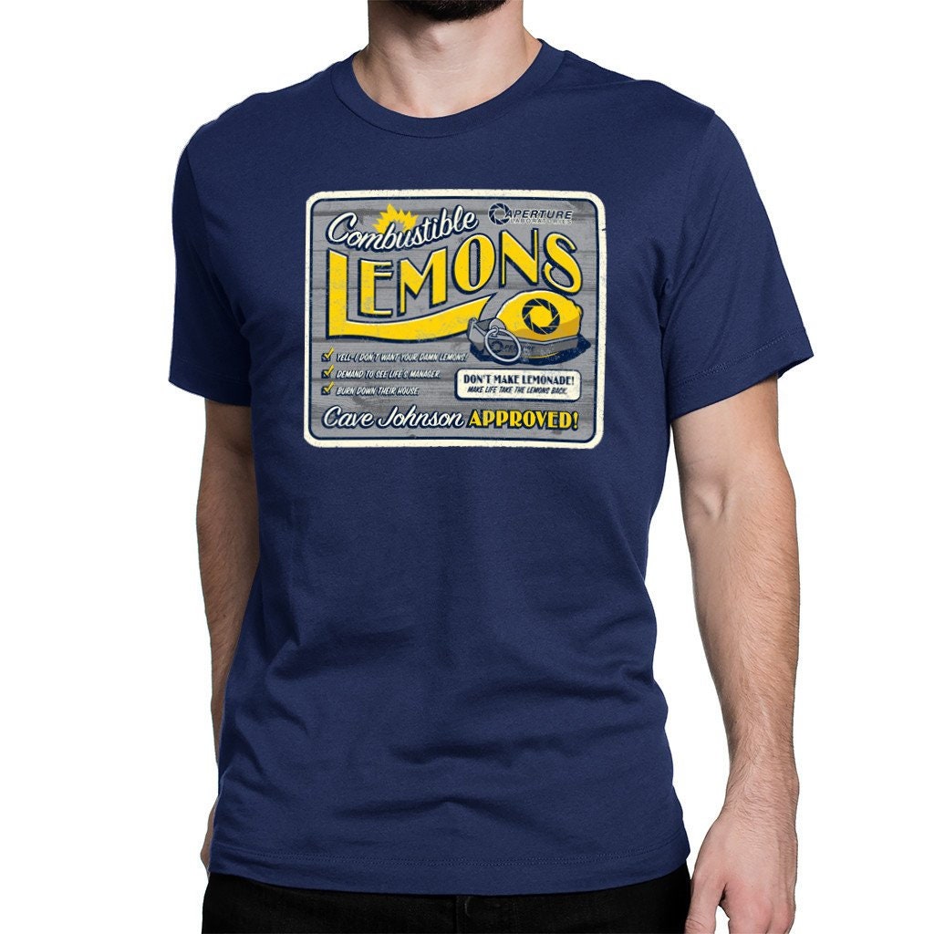 Cave Johnson's Combustible Lemons Tee - Etsy
