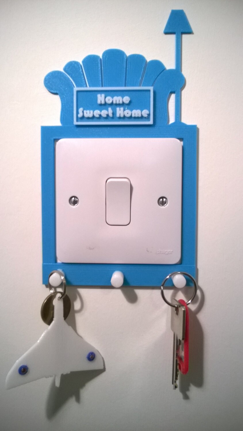 Personalized Light Switch Key Holder Home Sweet Home Light Etsy