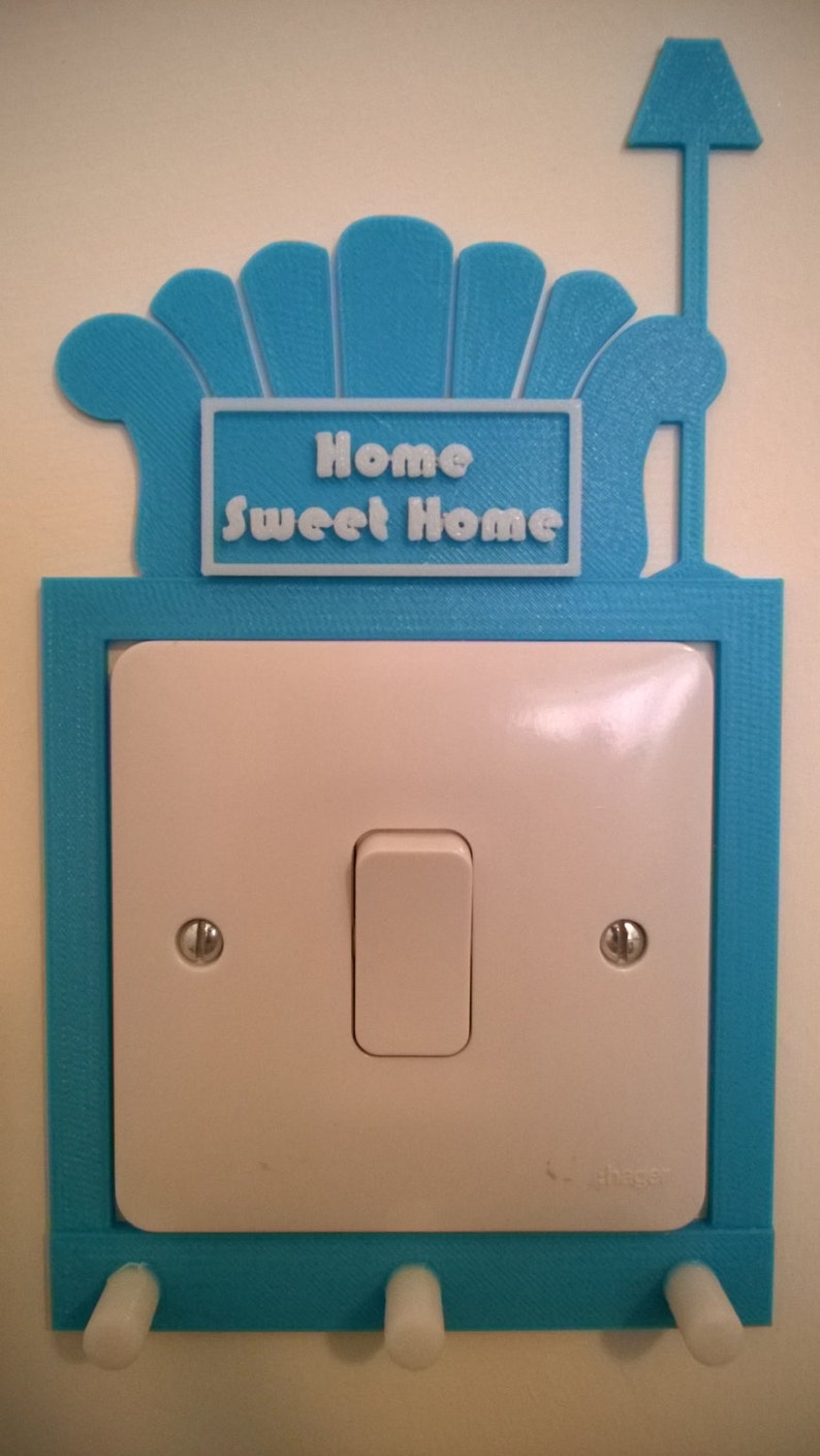 Personalized Light Switch Key Holder Home Sweet Home Light Etsy