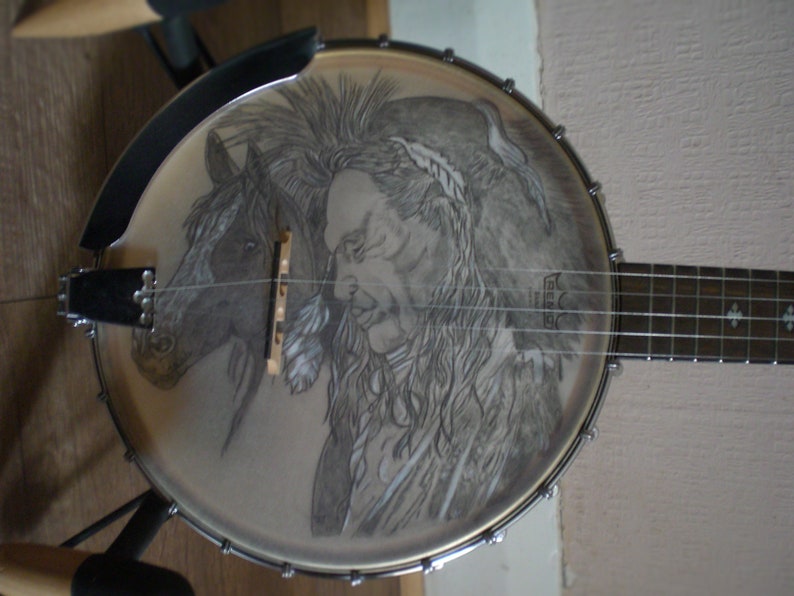 Indian Chief | Banjo Head Design image 3