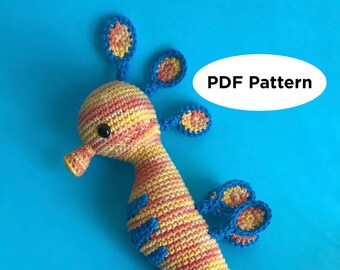 PATTERN, Liv the Leafy Sea Dragon, Amigurumi Plush Crochet Pattern in PDF format, printer-friendly