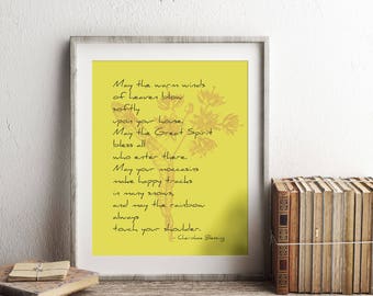 Benedizione Cherokee, decorazioni native americane, stampe Cherokee, stampe native americane, citazioni native americane, decorazioni Cherokee, indiani Cherokee