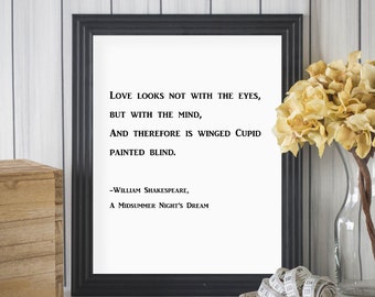 William Shakespeare - A Midsummer Night's Dream - Love Looks Not