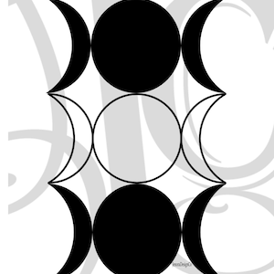 Triple Moon PNG SVG, Witchy svg png, Wiccan Moon Goddess, Witchy Digital Art, Printable Moon Goddess File, Pagan Moon File, Spiritual