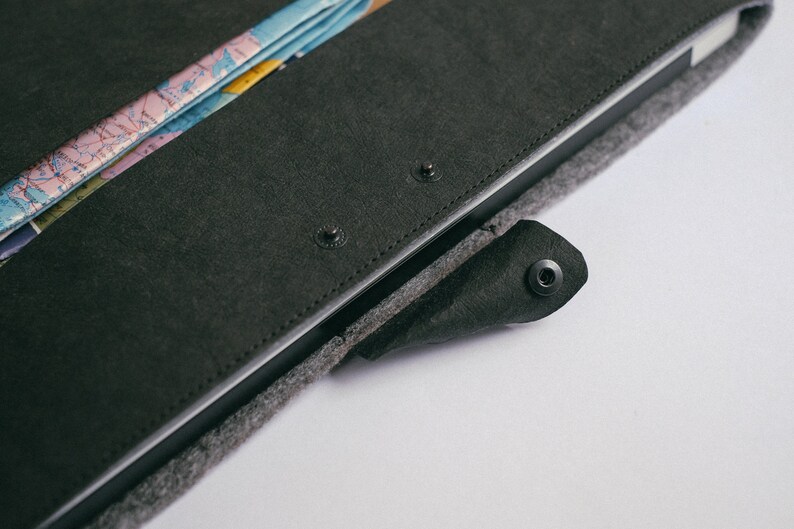 Sustainable Laptop Sleeve Black Laptop Sleeve Eco Friendly Etsy