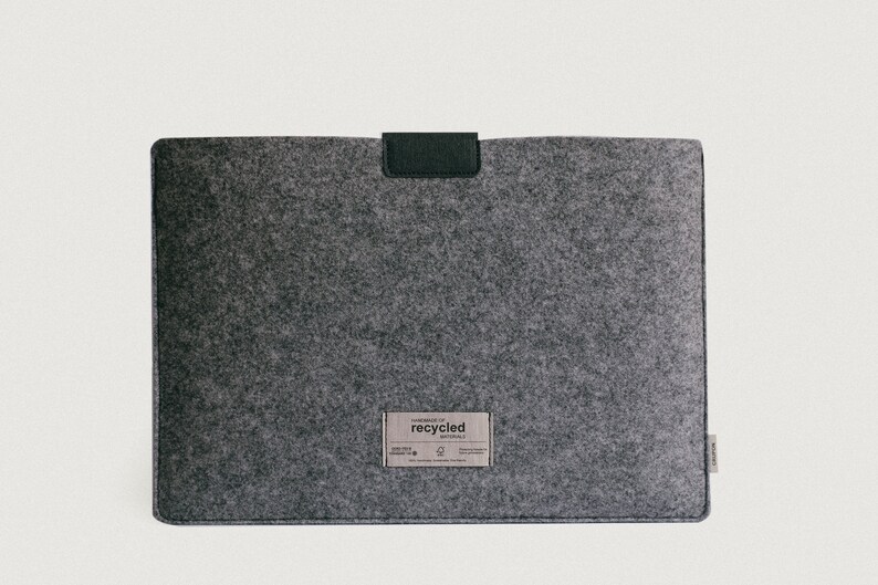 Sustainable Laptop Sleeve Black Laptop Sleeve Eco Friendly Etsy