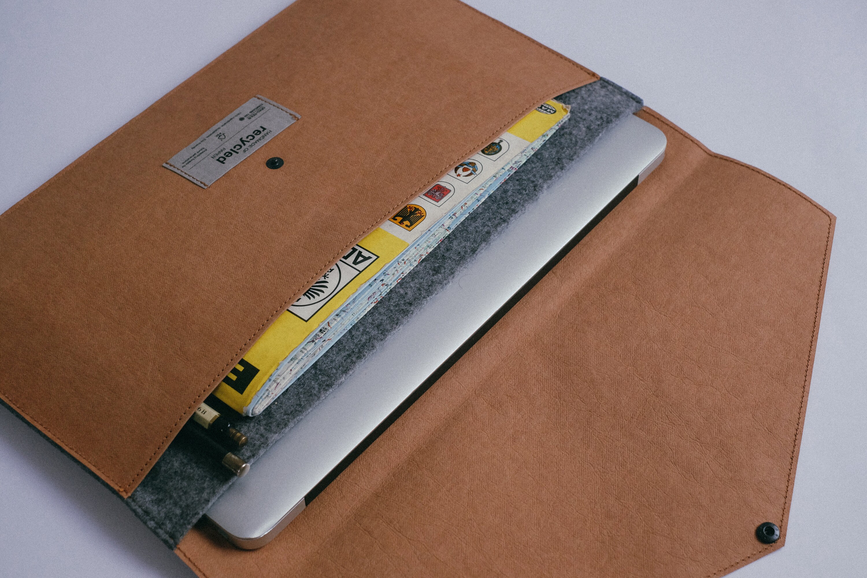 Sustainable Laptop Sleeve Brown Laptop Sleeve Eco Friendly Etsy