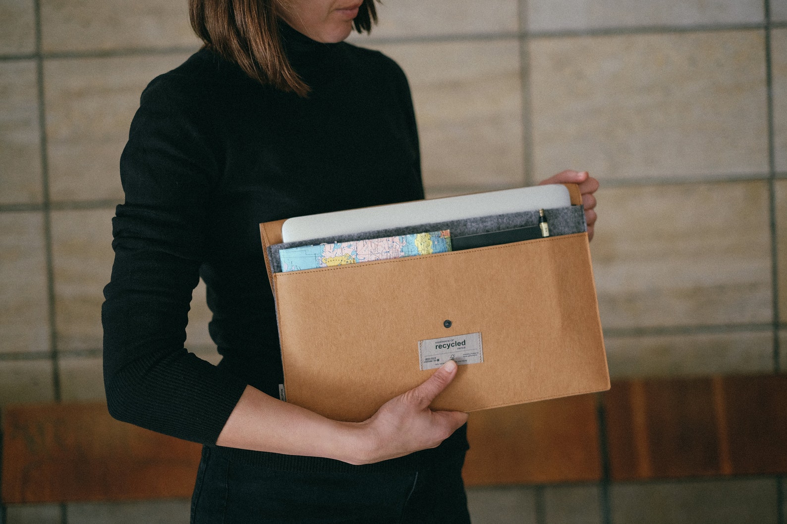 Sustainable Laptop Sleeve Brown Laptop Sleeve Eco Friendly Etsy