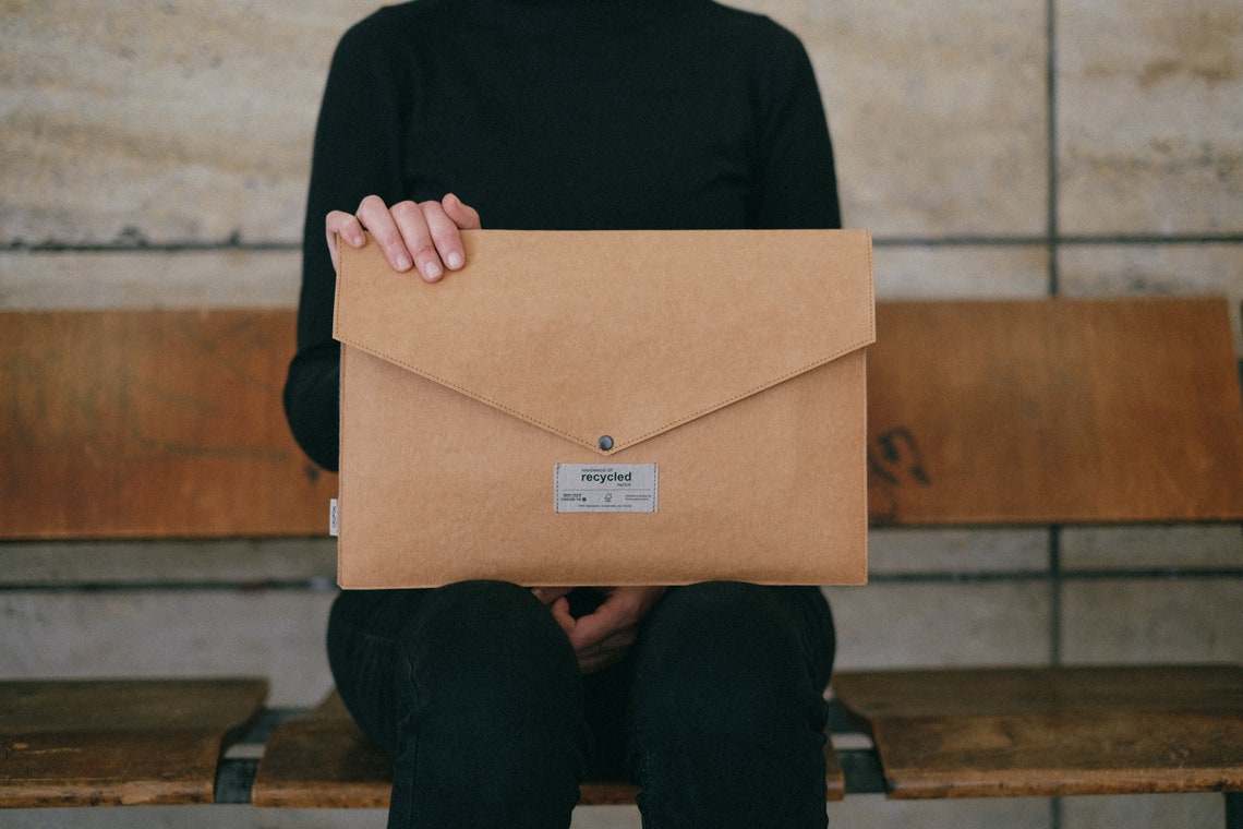 Sustainable Laptop Sleeve Brown Laptop Sleeve Eco Friendly Etsy
