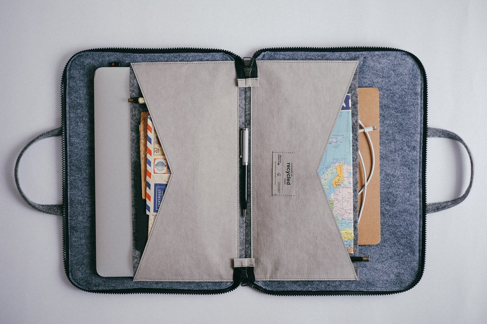 Eco Friendly Laptop Case Sustainable Laptop Bag Grey Laptop Etsy