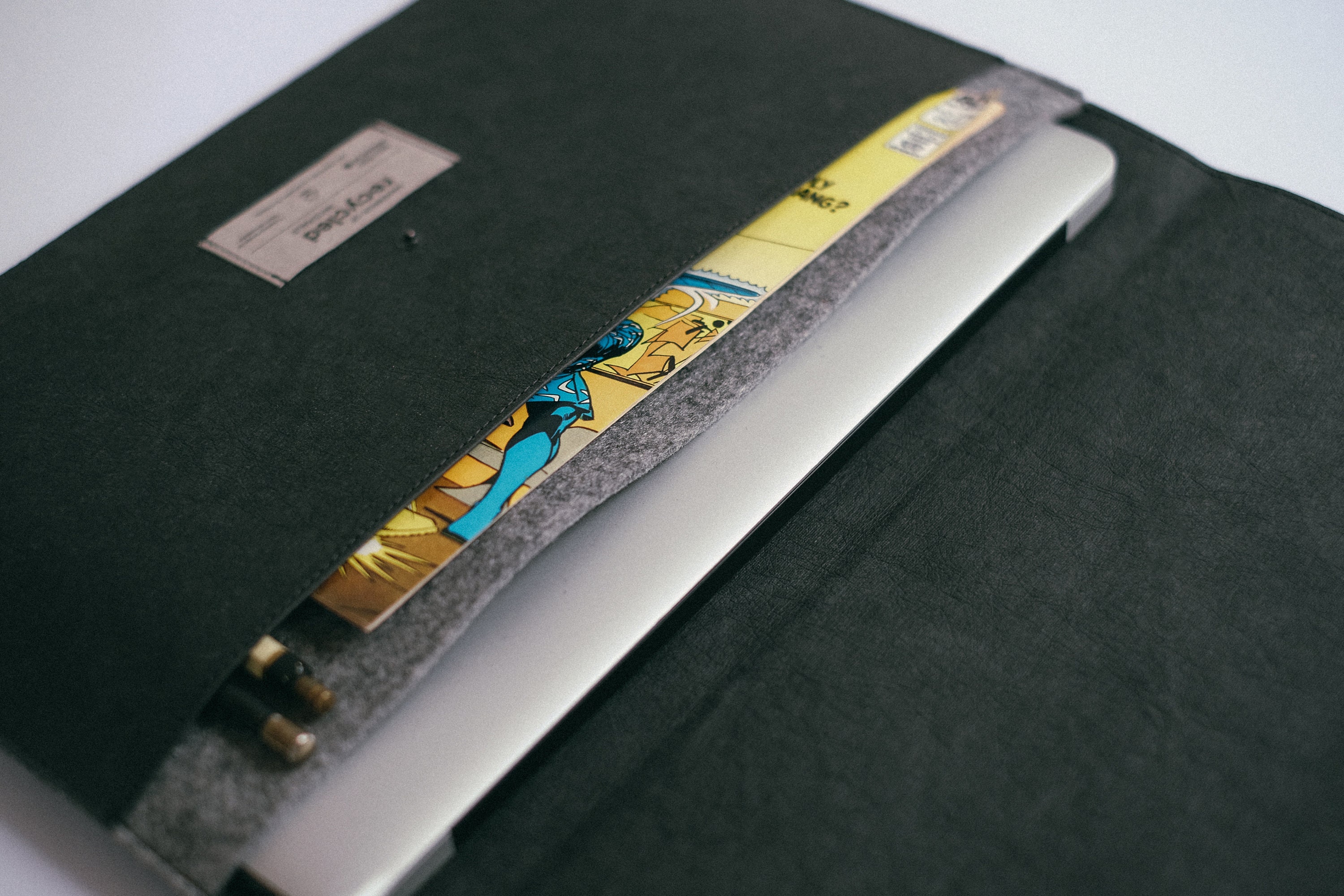 Black Laptop Sleeve Sustainable Laptop Sleeve Eco Friendly Etsy