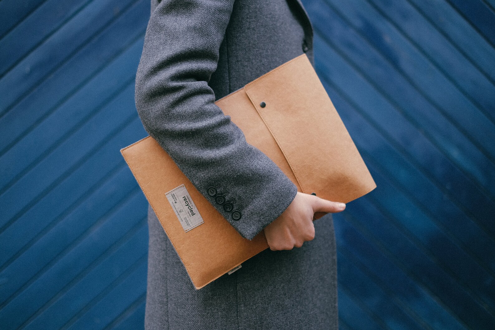 Folded Top Laptop Sleeve Brown Laptop Sleeve Eco Friendly Etsy