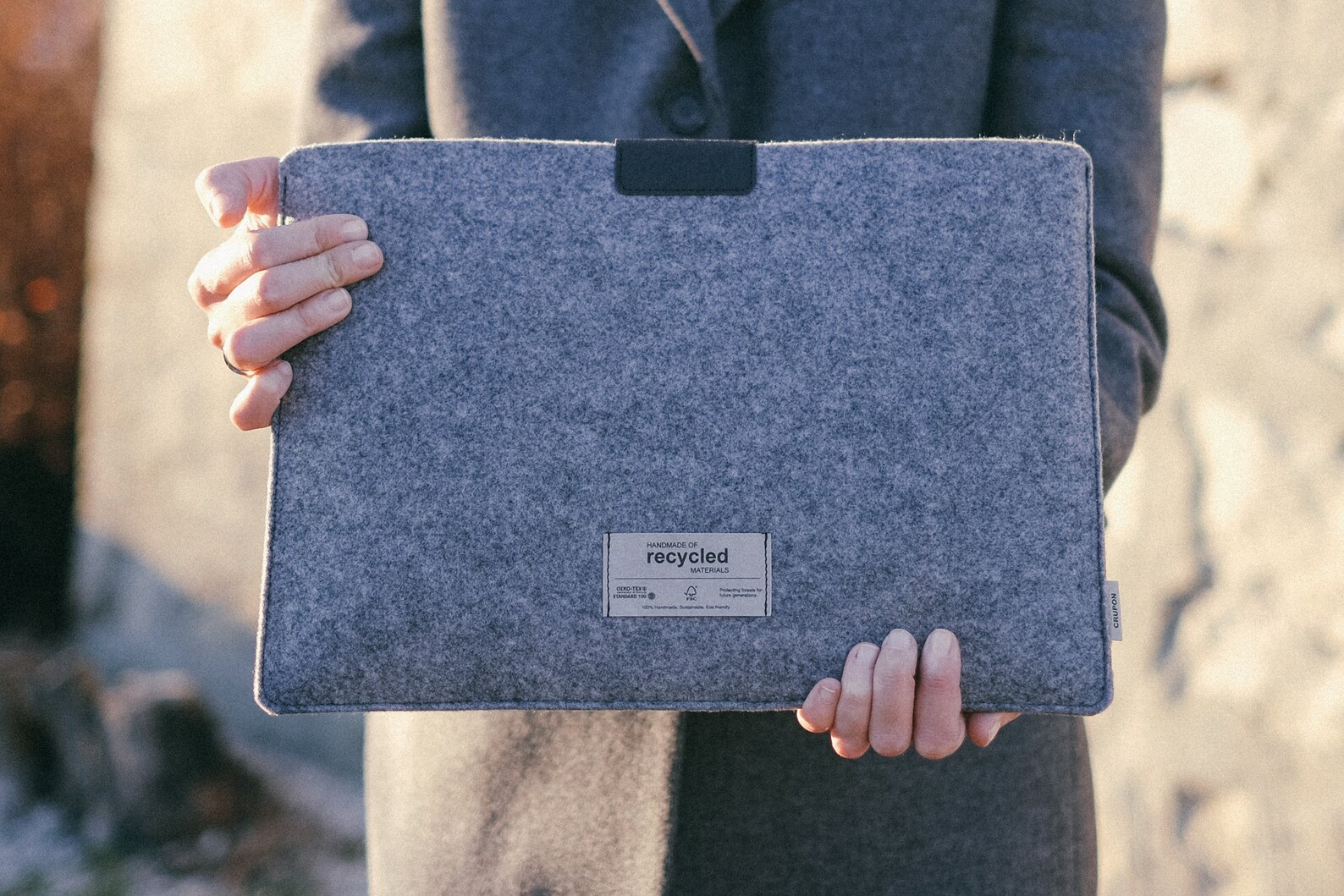 Sustainable Laptop Sleeve Black Laptop Sleeve Eco Friendly Etsy