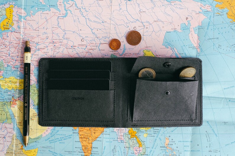 Eco Friendly Wallet Personalized Wallet Mens Sustainable Etsy