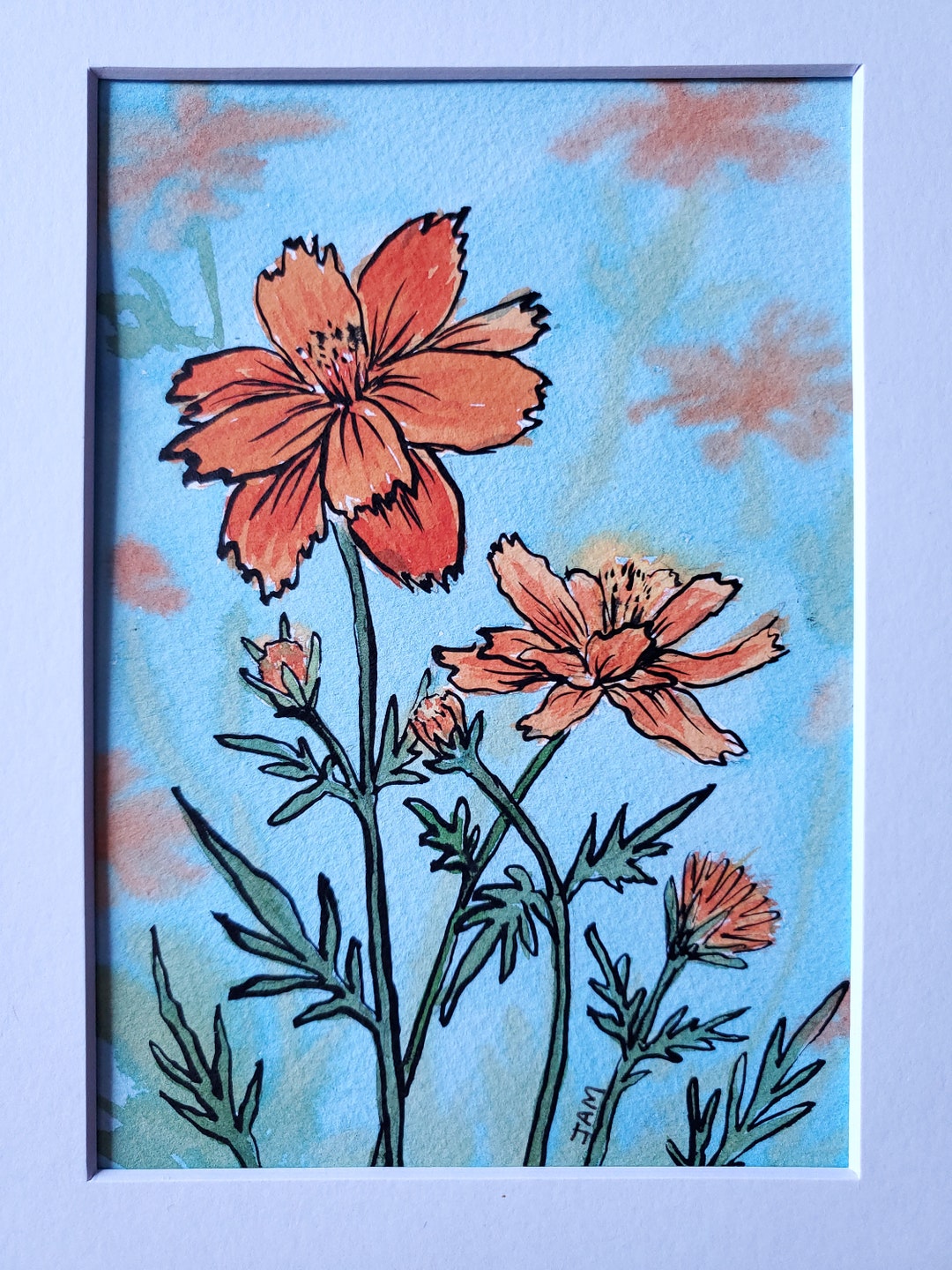Original Watercolor and Ink Painting - Etsy