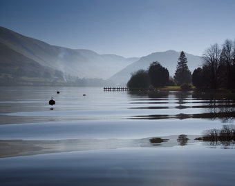 ULLSWATER PHOTOGRAPH, A4 wall art, Lake District photo in 21x29.5cm mount, Ullswater Cumbria photograph print