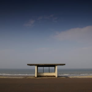 BRITISH SEASIDE-kaart, fotografiekaart Noord-Wales, strandschuilplaatsen VK, Llandudno-foto, blanco wenskaart